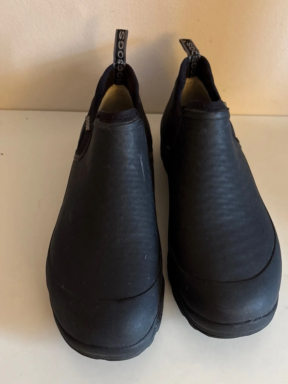 BOGS Men’s Waterproof Black Slip-On Work Shoe 13 USA